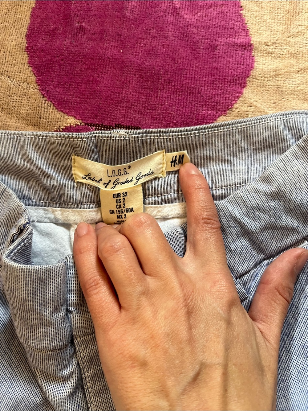 H&M L.O.G.G. Seersucker Casual Pants - Picture 2 of 11